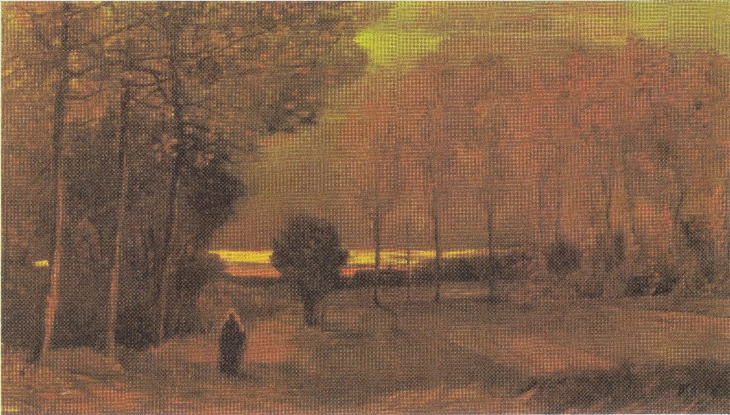 Paysage d'automne au crépuscule - Vincent van Gogh image 1 reproduction réalisée par Alpha Reproduction