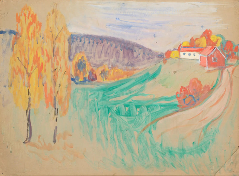 Herfstlandschap - Edvard Munch