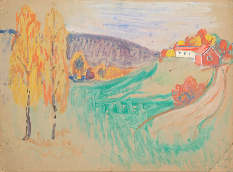 Herfstlandschap - Edvard Munch