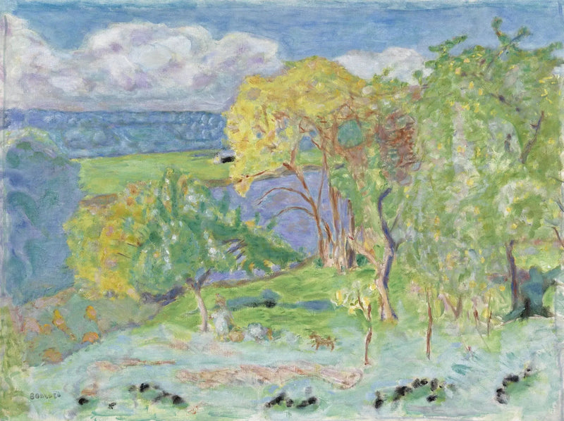 Herfstlandschap (omgeving van Vernon) - Pierre Bonnard