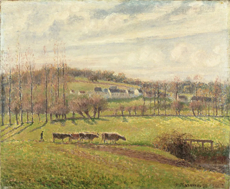 Zomerlandschap, Éragny - Camille Pissarro