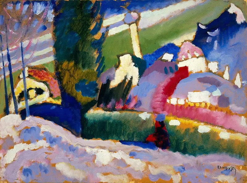 Winterlandschap met kerk - Vassily Kandinsky