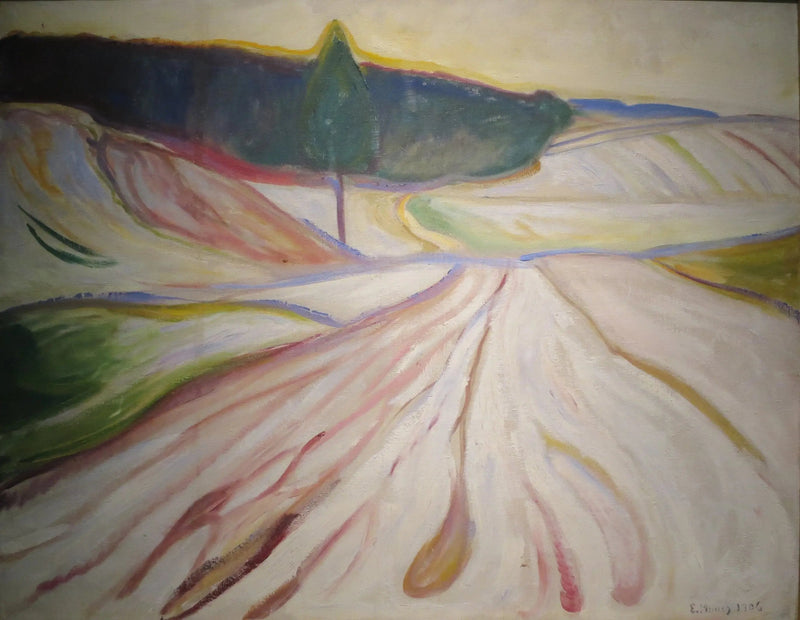 Winterlandschap, Thüringen - Edvard Munch