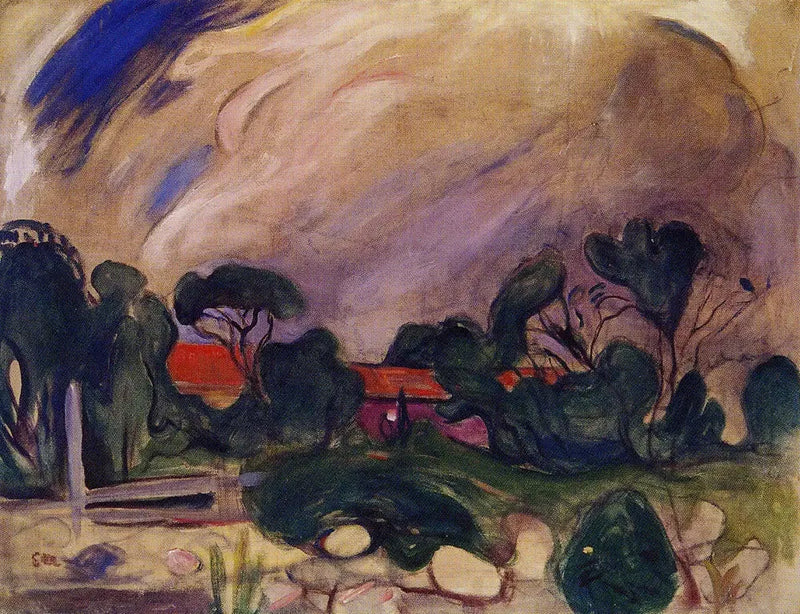 Stormlandschap - Edvard Munch