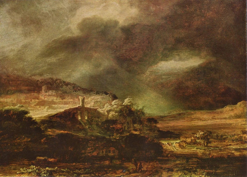 Stormlandschap - Rembrandt