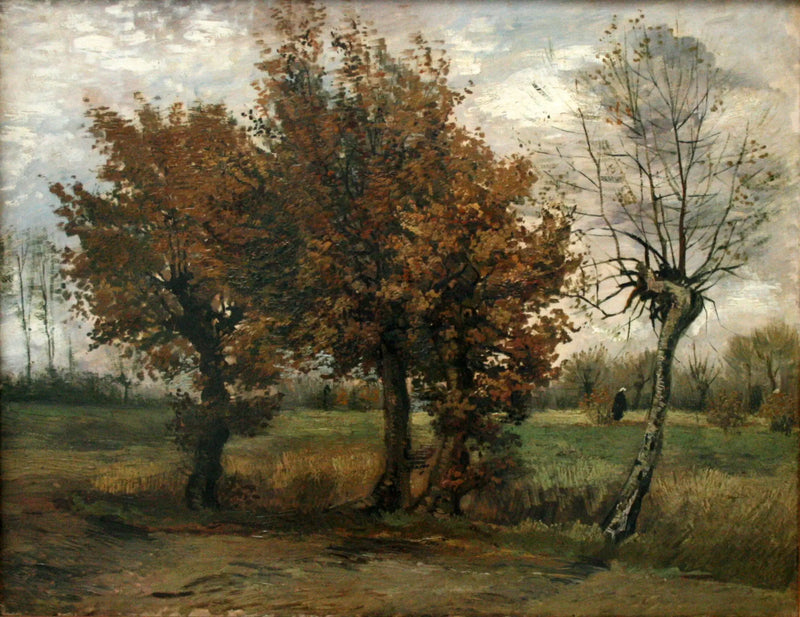 Herfstlandschap met vier bomen - Vincent van Gogh