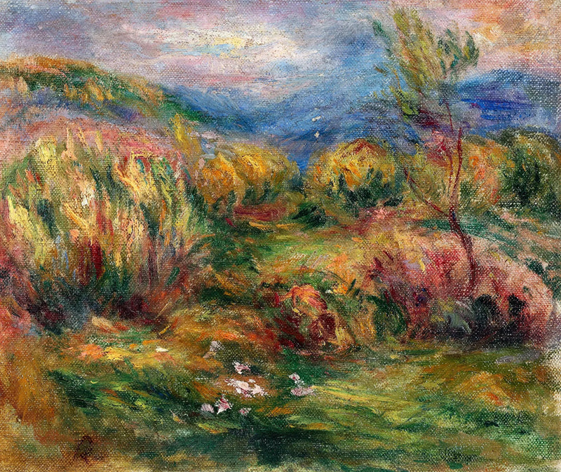 Landschap van Cagnes-sur-Mer - Pierre-Auguste Renoir