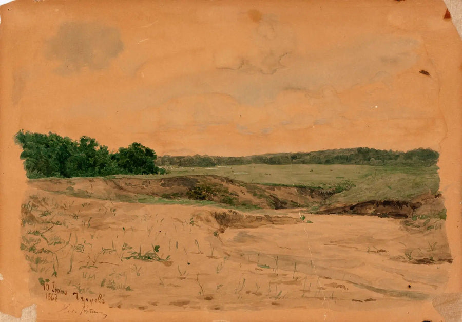 Landschap van Chuguev - Ilya Repin