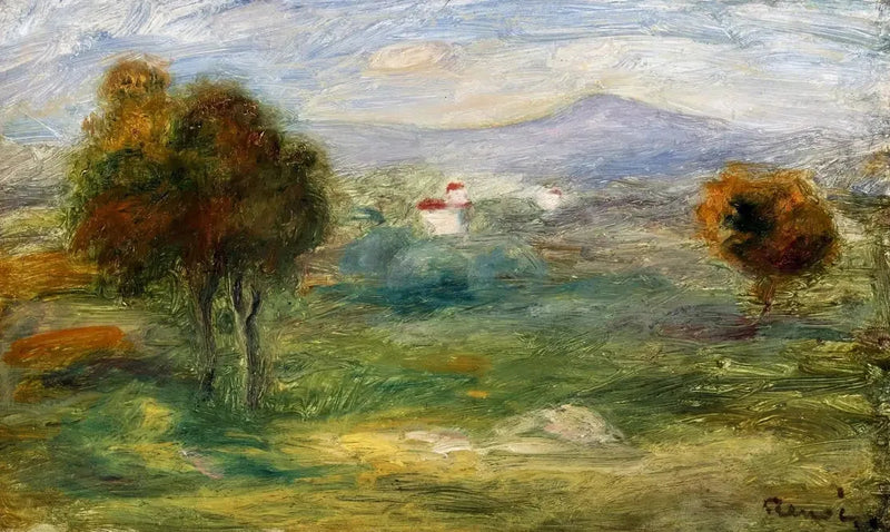 Landschap van Cros-de-Cagnes. - Pierre-Auguste Renoir