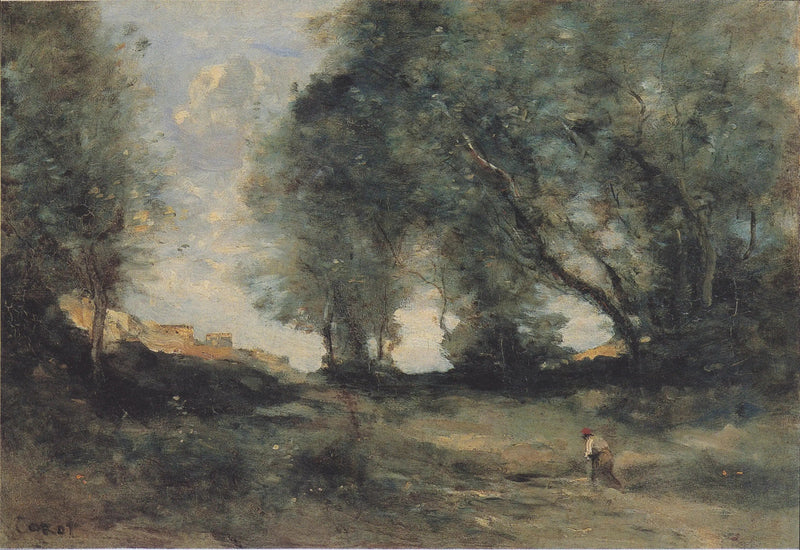 Boslandschap - Jean-Baptiste Camille Corot