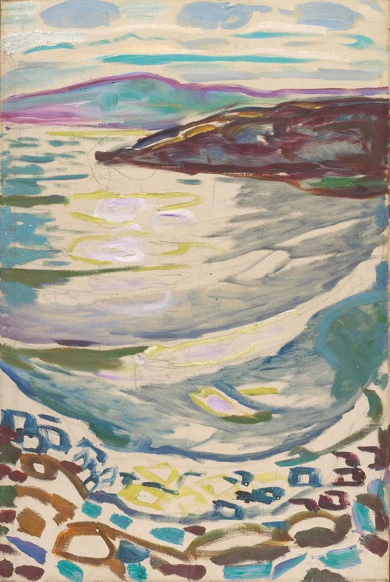 Landschap van Hvitsten - Edvard Munch