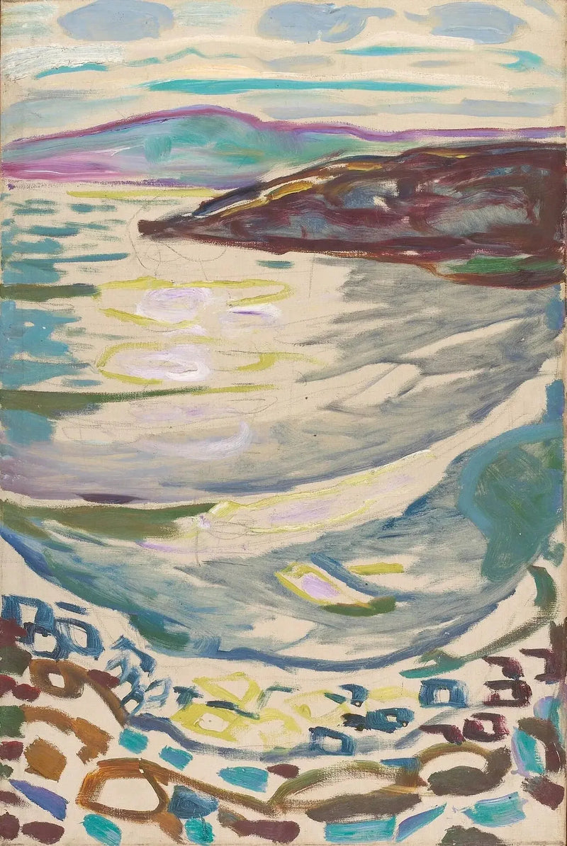 Landschap van Hvitsten - Edvard Munch