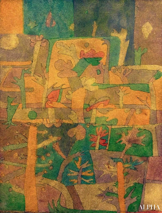 Paysage de jardin oriental, 1924 - Paul Klee - Reproductions de tableaux et peintures haut de gamme