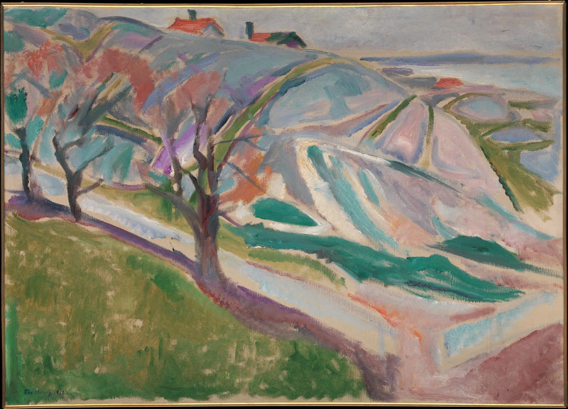 Landschap van Kragerø - Edvard Munch
