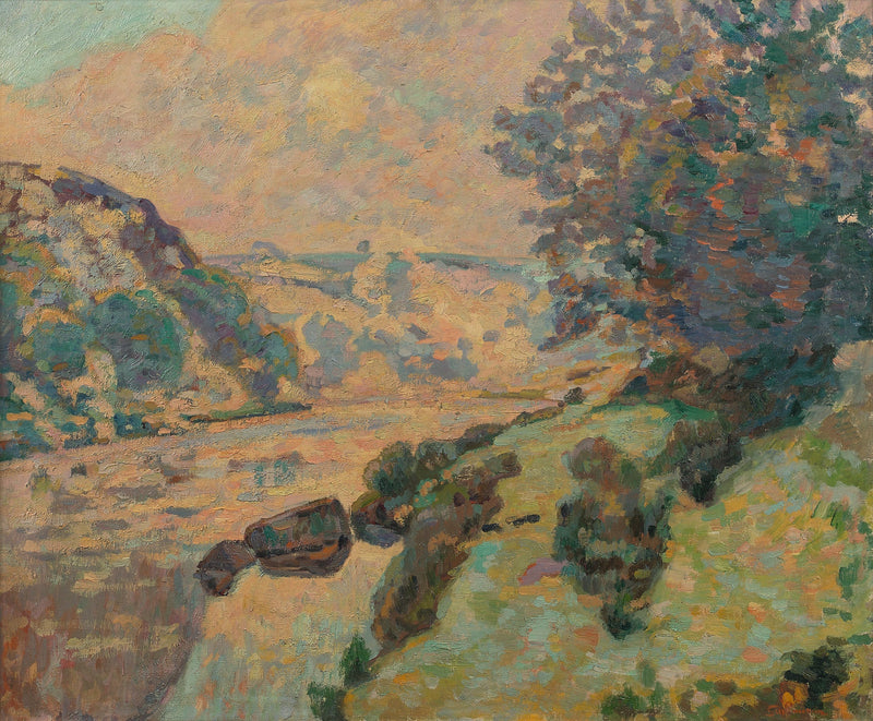 Landschap van de Creuse: mist bij Crozant - Armand Guillaumin