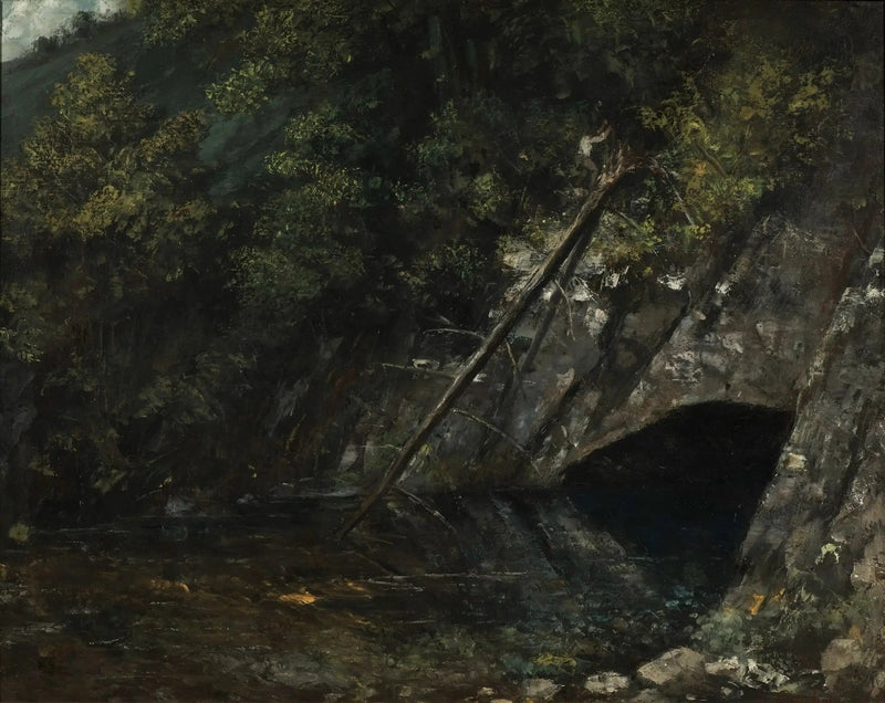 Landschap van La Source Bleue - Gustave Courbet