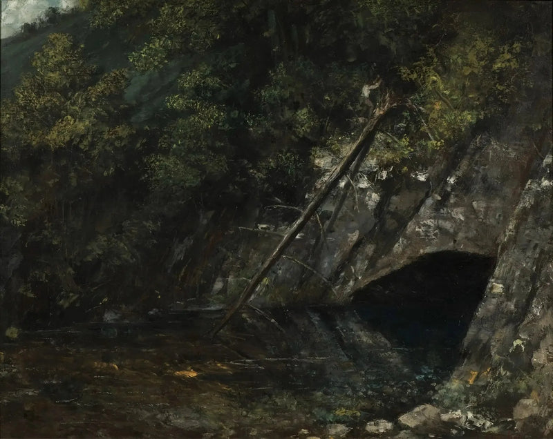 Landschap van La Source Bleue - Gustave Courbet