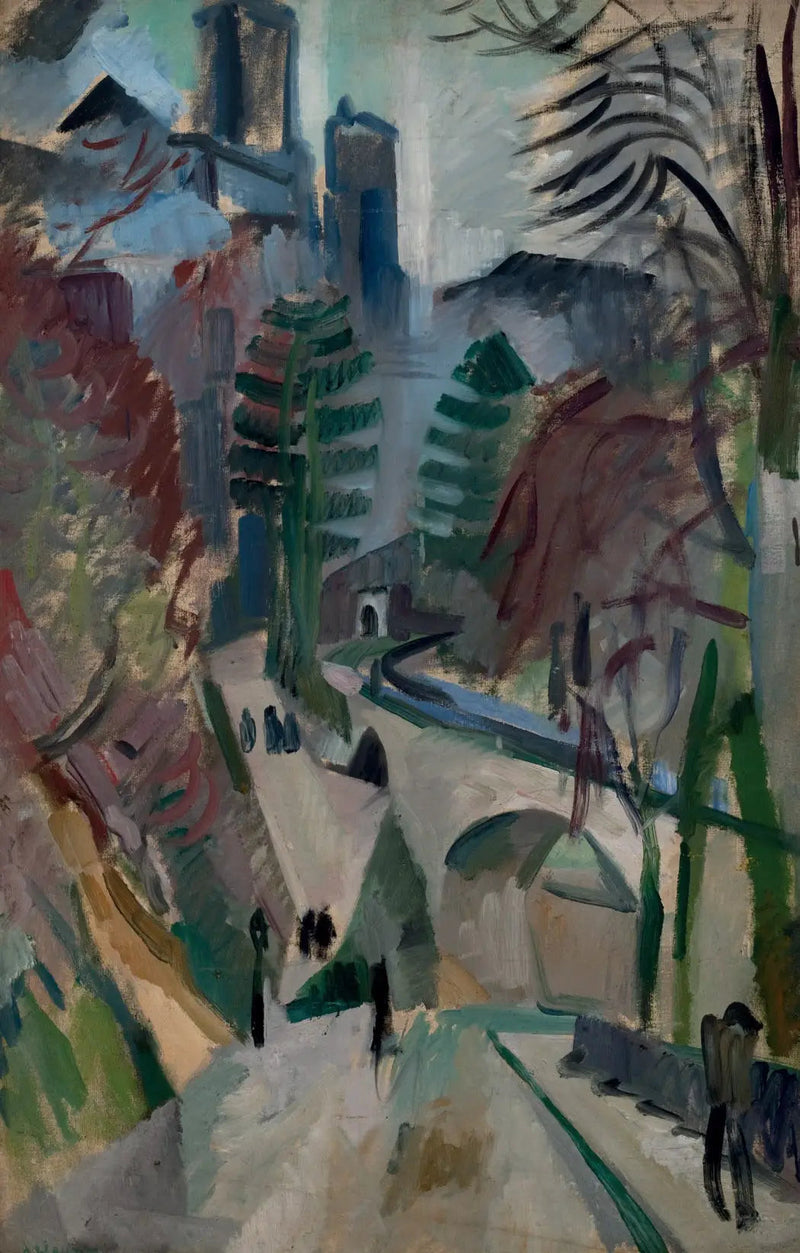 Landschap van Laon - Robert Delaunay