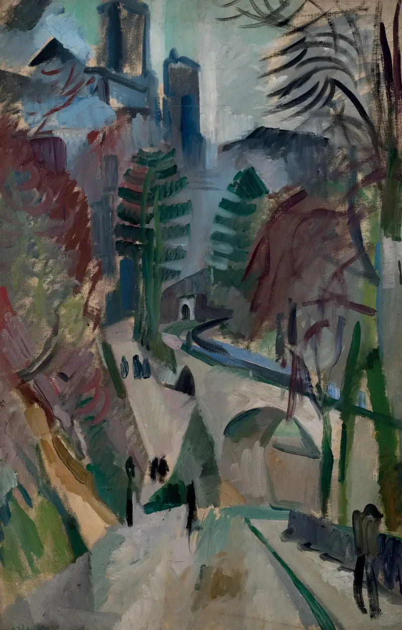 Landschap van Laon - Robert Delaunay
