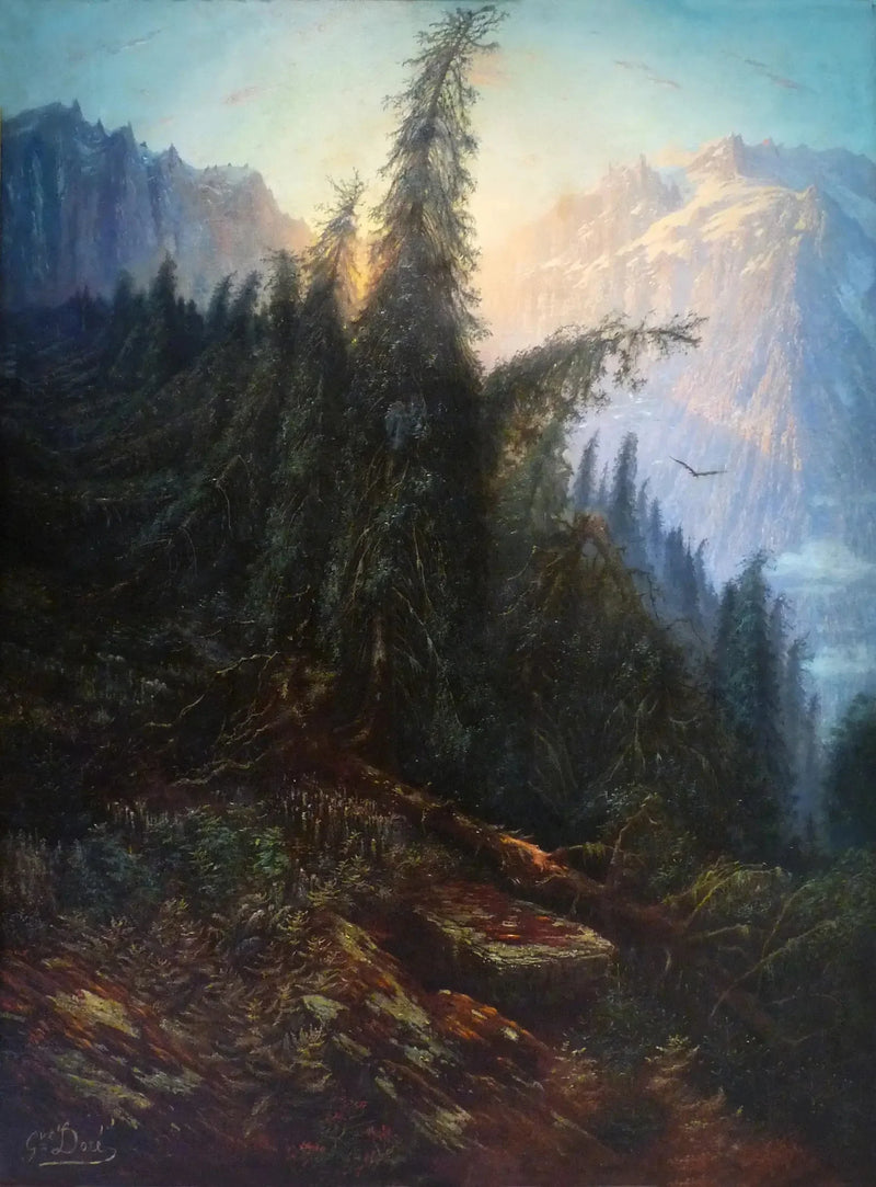 Berglandschap - Gustave Doré