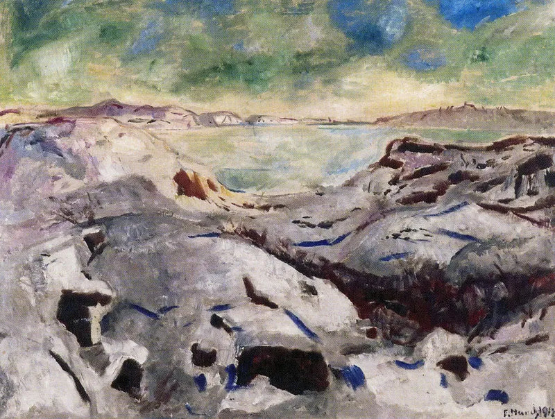 Sneeuwlandschap bij Kragerø - Edvard Munch