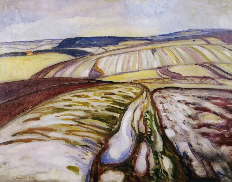 Sneeuwlandschap, Thüringen - Edvard Munch