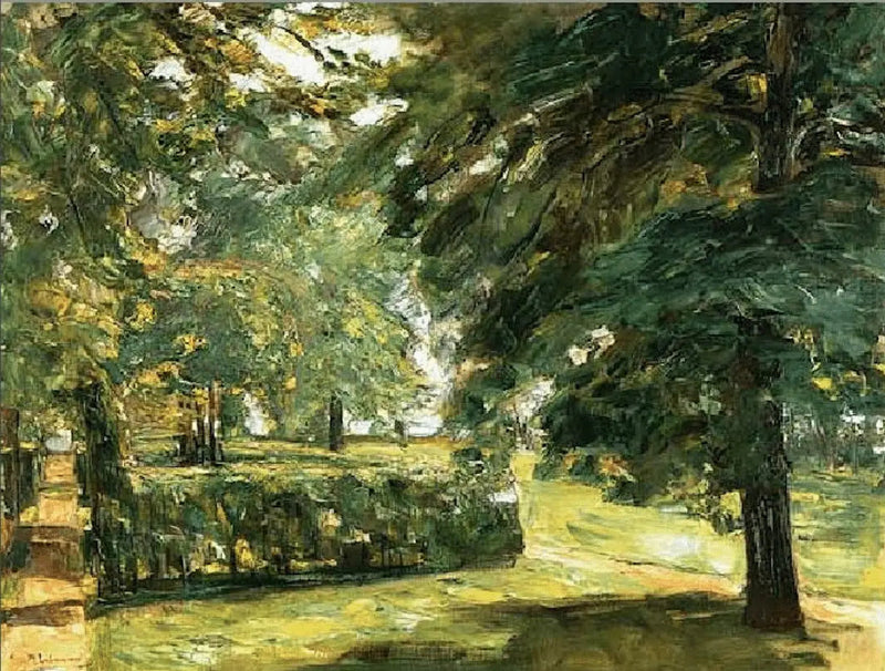 Parklandschap (De hagen tuinen van Wannsee in het oosten) - Max Liebermann