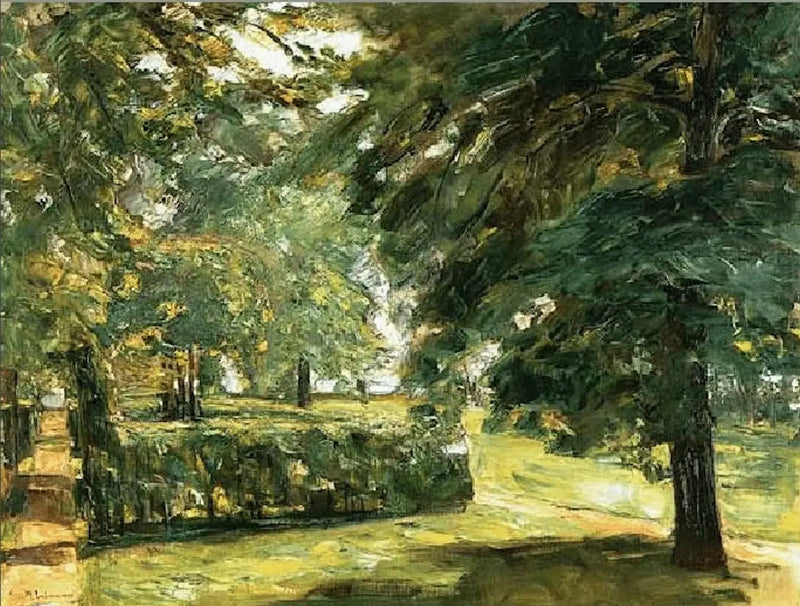 Parklandschap (De hagen tuinen van Wannsee in het oosten) - Max Liebermann