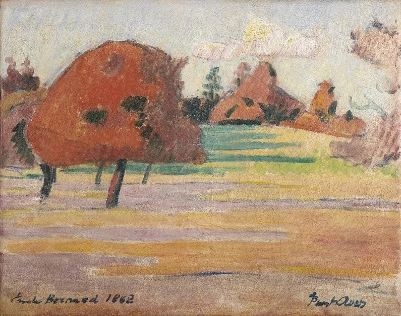Landschap van Pont-Aven - Émile Bernard
