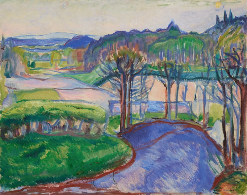 Lente landschap - Edvard Munch
