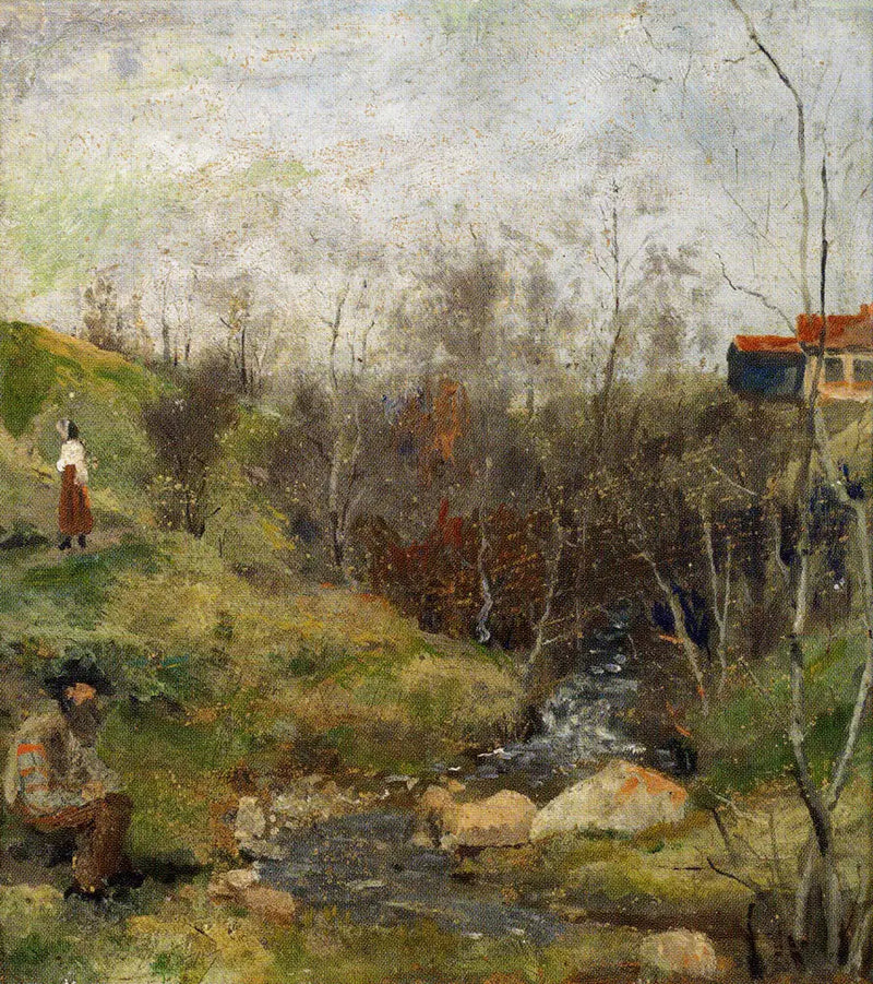 Lente landschap - Edvard Munch