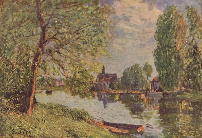 Rivierlandschap bij Moret-sur-Loing - Alfred Sisley
