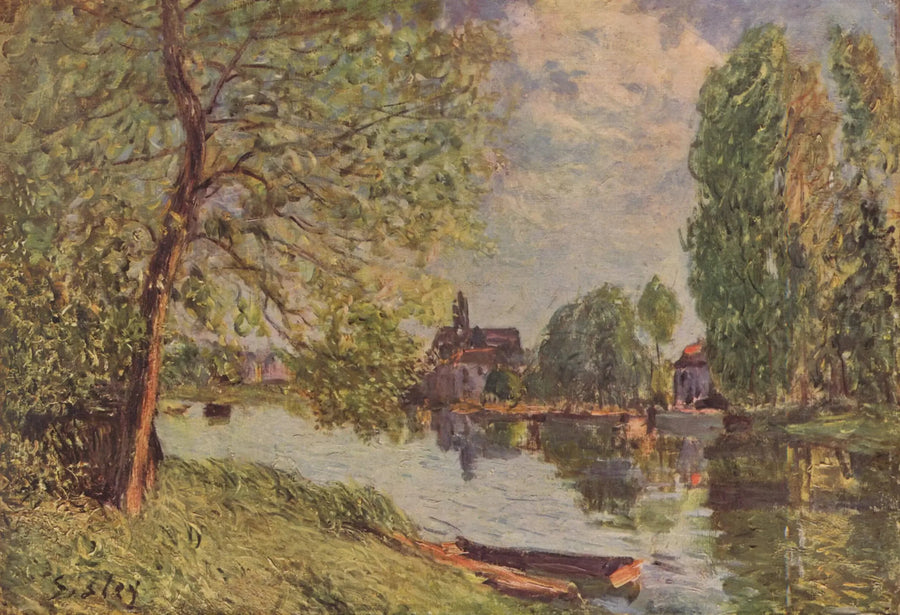 Rivierlandschap bij Moret-sur-Loing - Alfred Sisley