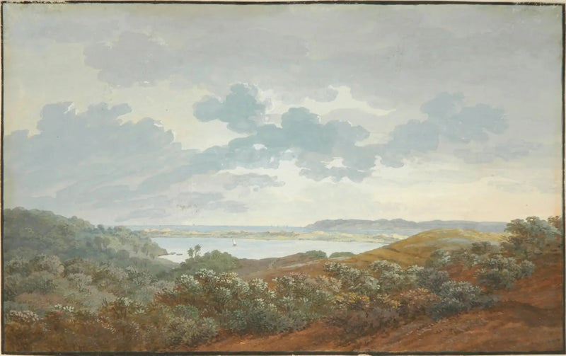 Landschap van Rügen met baai - Caspar David Friedrich