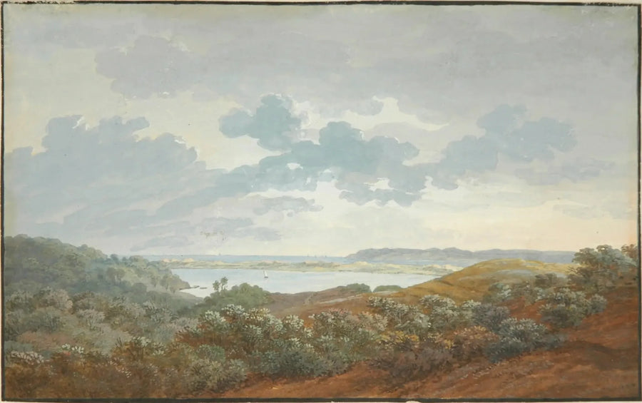 Landschap van Rügen met baai - Caspar David Friedrich
