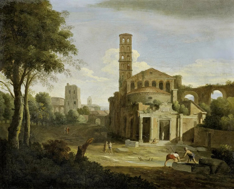 Italiaanse ruïnes landschap - Sebastiano Ricci