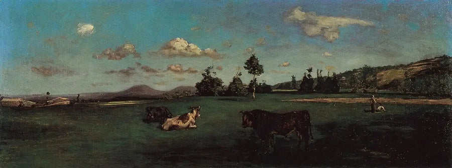Landschap van Saint-Sauveur - Frédéric Bazille