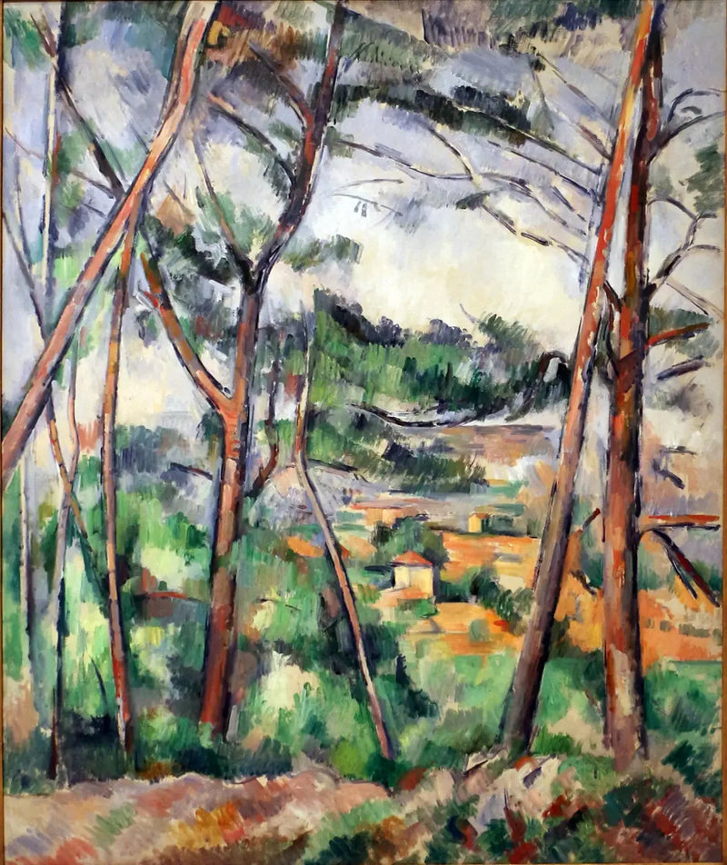 Landschap rond Aix (de vlakte van de Arc) - Paul Cézanne