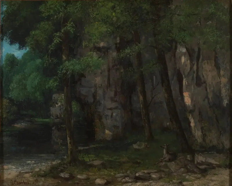 Jura-landschap - Gustave Courbet