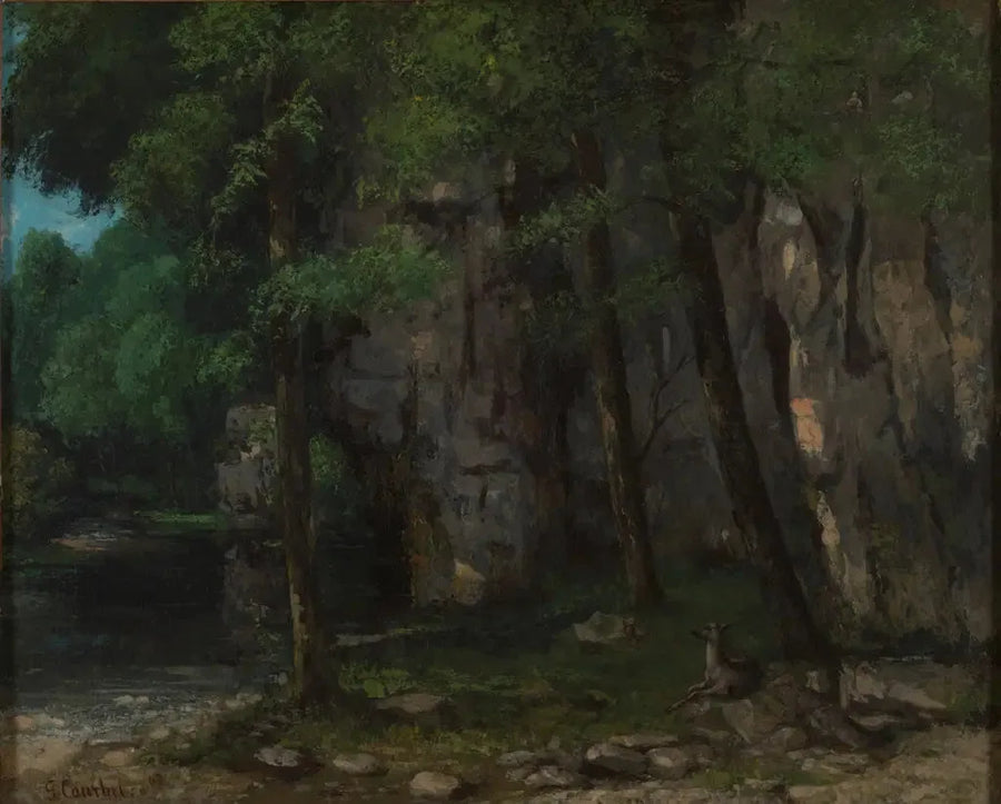 Jura-landschap - Gustave Courbet
