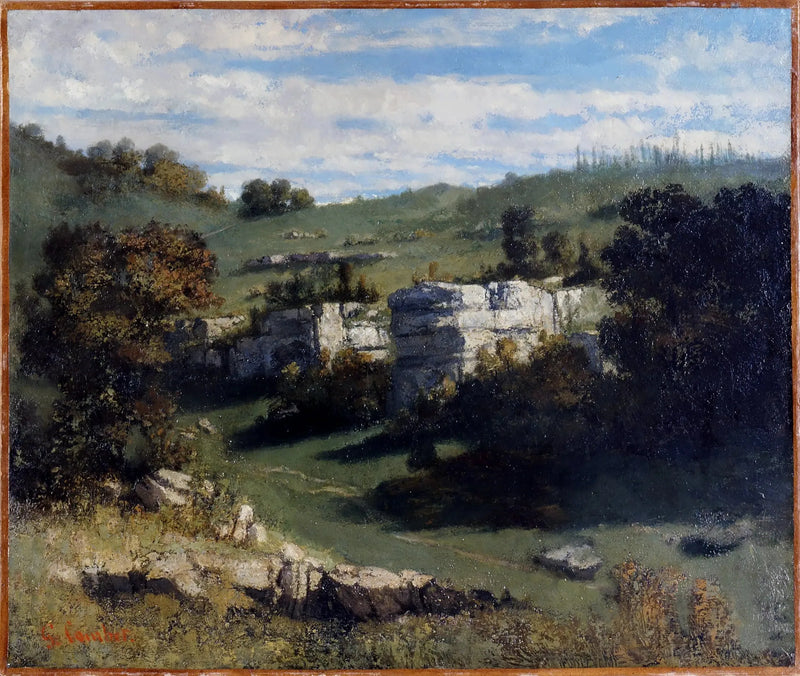 Jura-landschap - Gustave Courbet