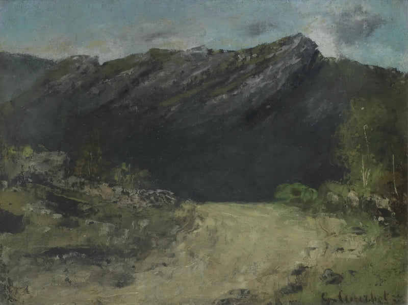 Jura-landschap - Gustave Courbet
