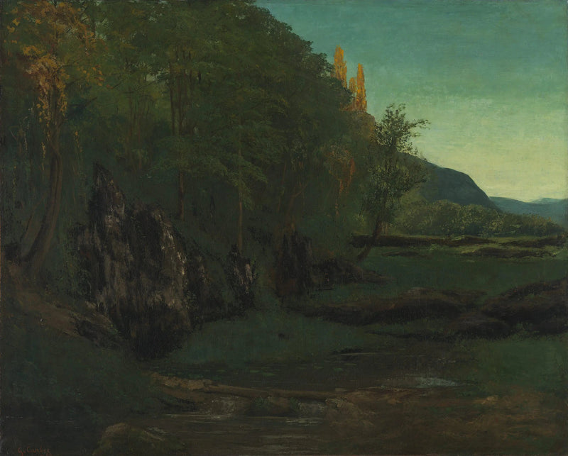 Jura-landschap - Gustave Courbet