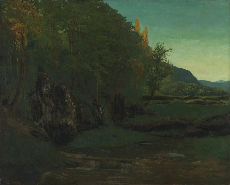 Jura-landschap - Gustave Courbet