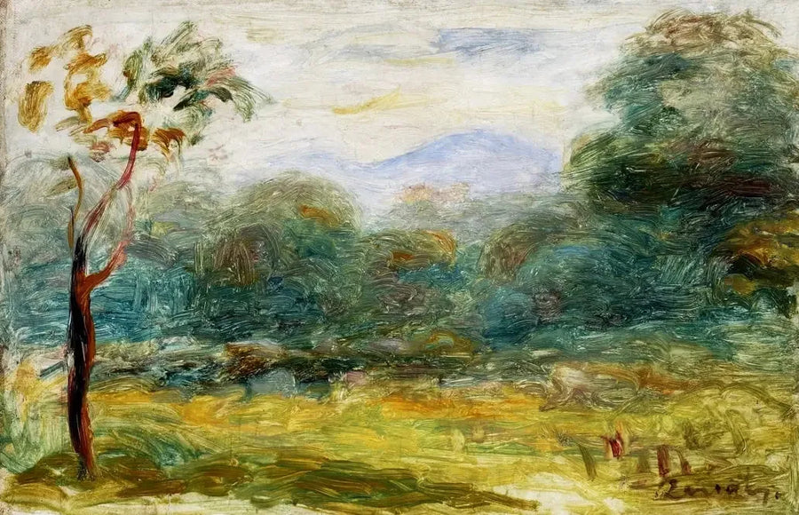 Landschap van de Midi (Cagnes). - Pierre-Auguste Renoir