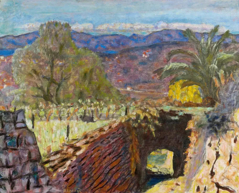 Landschap in de Midi bij mistralweer - Pierre Bonnard