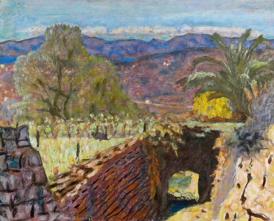 Landschap in de Midi bij mistralweer - Pierre Bonnard