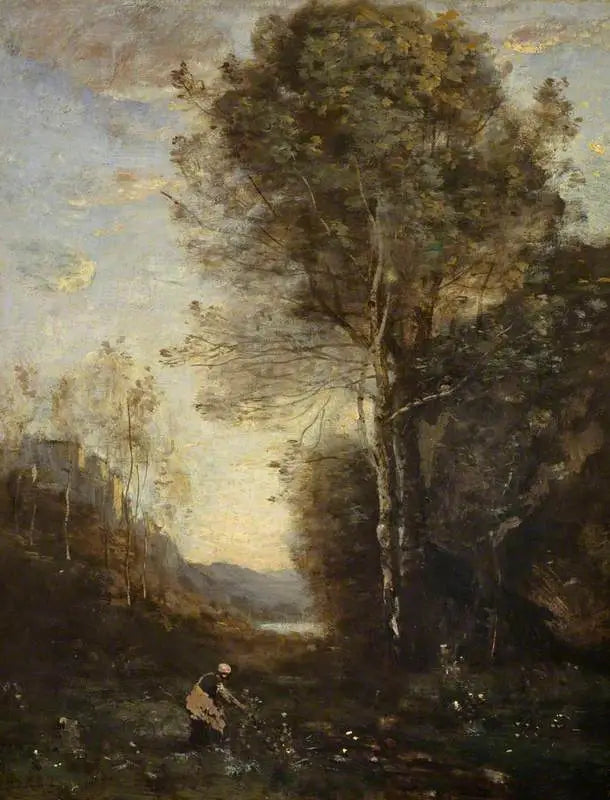 Avondlandschap - Jean-Baptiste Camille Corot