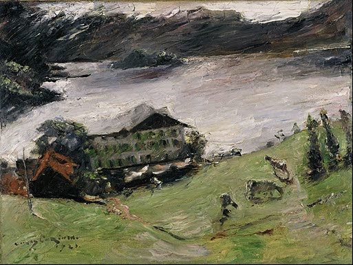 Paysage du Walchensee - Lovis Corinth image 1 copie de tableau peinte à la main