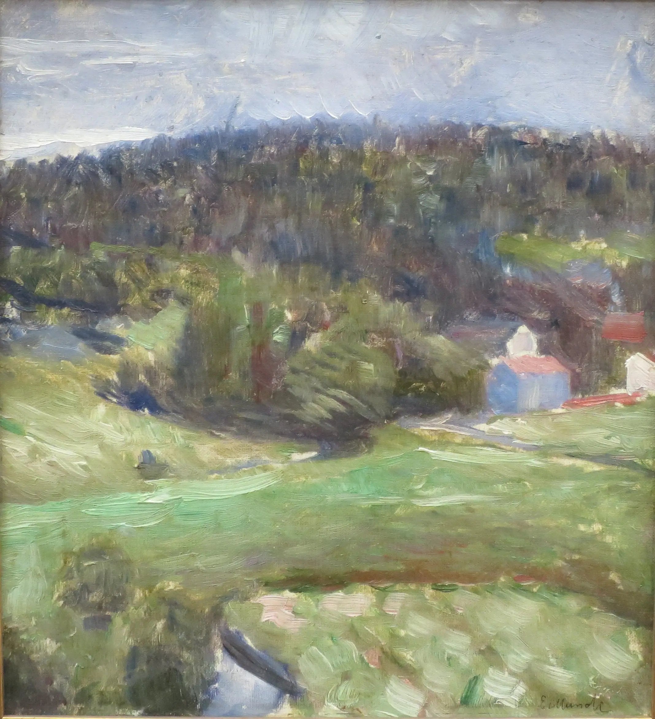 Paysage - Edvard Munch image 1 copie peinte à la main à l’huile